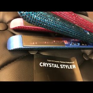 Swarovski crystal flat iron